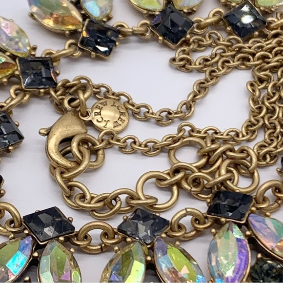 J. Crew Gray and AB Jeweled Necklace - Picture 3 of 3